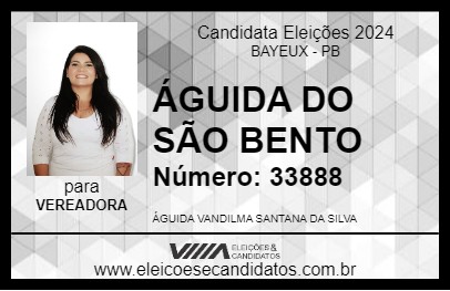 Candidato ÁGUIDA DO SÃO BENTO 2024 - BAYEUX - Eleições