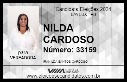 Candidato NILDA CARDOSO 2024 - BAYEUX - Eleições