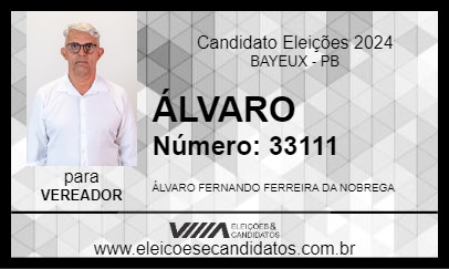 Candidato ÁLVARO 2024 - BAYEUX - Eleições