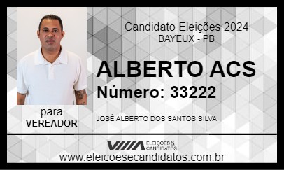 Candidato ALBERTO ACS 2024 - BAYEUX - Eleições