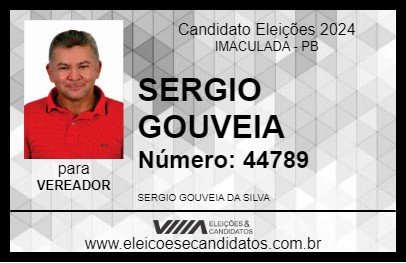 Candidato SERGIO GOUVEIA 2024 - IMACULADA - Eleições