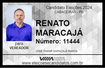 Candidato RENATO MARACAJÁ 2024 - CABACEIRAS - Eleições