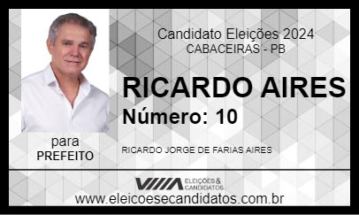 Candidato RICARDO AIRES 2024 - CABACEIRAS - Eleições