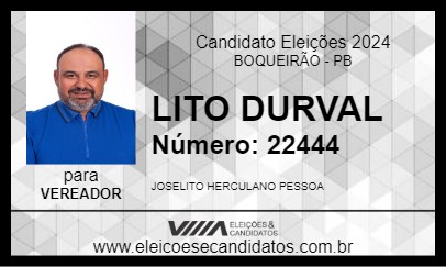 Candidato LITO DURVAL 2024 - BOQUEIRÃO - Eleições