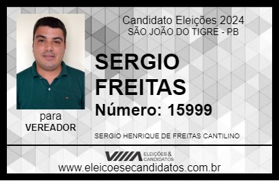 Candidato SERGIO FREITAS 2024 - SÃO JOÃO DO TIGRE - Eleições