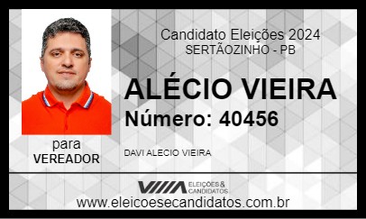 Candidato ALÉCIO VIEIRA 2024 - SERTÃOZINHO - Eleições