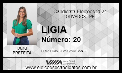 Candidato LIGIA 2024 - OLIVEDOS - Eleições