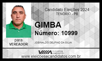 Candidato GIMBA 2024 - TENÓRIO - Eleições