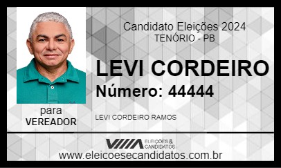 Candidato LEVI CORDEIRO 2024 - TENÓRIO - Eleições