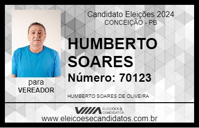 Candidato HUMBERTO SOARES 2024 - CONCEIÇÃO - Eleições