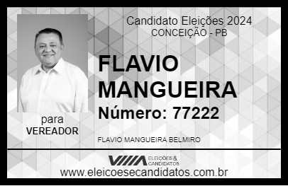 Candidato FLAVIO MANGUEIRA 2024 - CONCEIÇÃO - Eleições