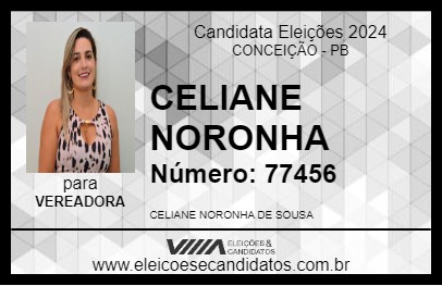 Candidato CELIANE NORONHA 2024 - CONCEIÇÃO - Eleições