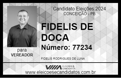 Candidato FIDELIS DE DOCA 2024 - CONCEIÇÃO - Eleições