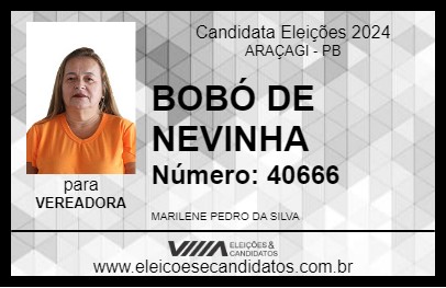 Candidato BOBÓ DE NEVINHA 2024 - ARAÇAGI - Eleições