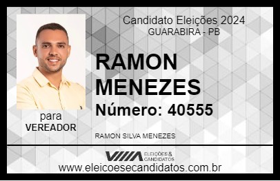 Candidato RAMON MENEZES 2024 - GUARABIRA - Eleições