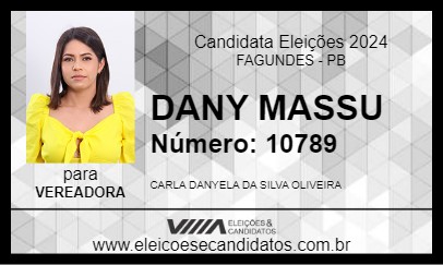 Candidato DANY MASSU 2024 - FAGUNDES - Eleições