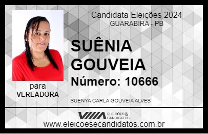 Candidato SUÊNIA GOUVEIA 2024 - GUARABIRA - Eleições