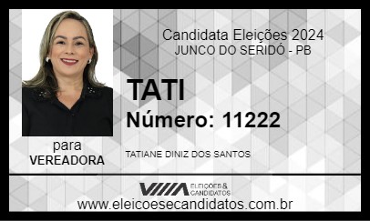 Candidato TATI 2024 - JUNCO DO SERIDÓ - Eleições