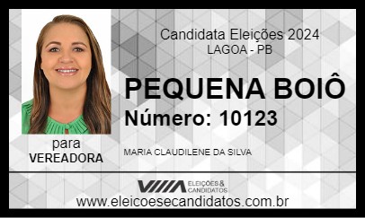 Candidato PEQUENA BOIÔ 2024 - LAGOA - Eleições