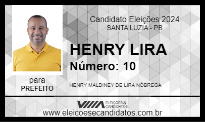 Candidato HENRY LIRA 2024 - SANTA LUZIA - Eleições