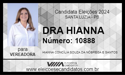 Candidato DRA HIANNA 2024 - SANTA LUZIA - Eleições