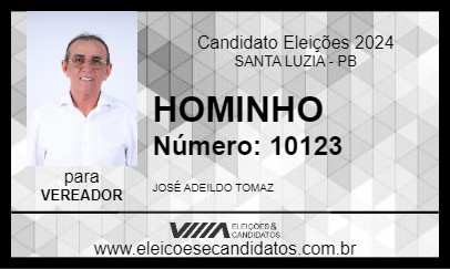 Candidato HOMINHO 2024 - SANTA LUZIA - Eleições