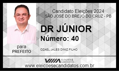 Candidato DR JÚNIOR 2024 - SÃO JOSÉ DO BREJO DO CRUZ - Eleições