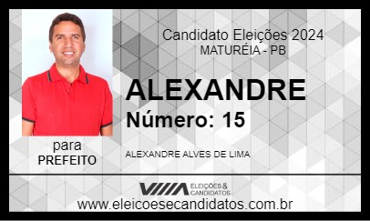 Candidato ALEXANDRE 2024 - MATURÉIA - Eleições