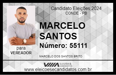 Candidato MARCELO SANTOS 2024 - CONDE - Eleições