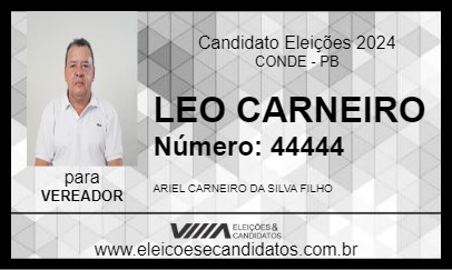 Candidato LEO CARNEIRO 2024 - CONDE - Eleições