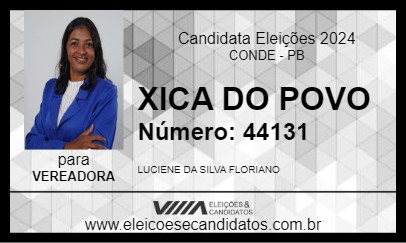 Candidato XICA DO POVO 2024 - CONDE - Eleições