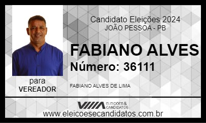 Candidato FABIANO LIMA 2024 - JOÃO PESSOA - Eleições