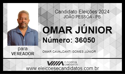 Candidato OMAR JÚNIOR 2024 - JOÃO PESSOA - Eleições