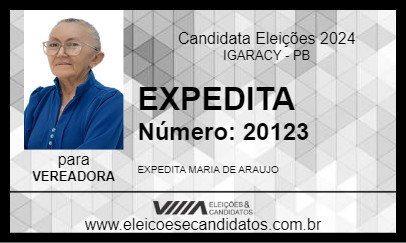 Candidato EXPEDITA 2024 - IGARACY - Eleições