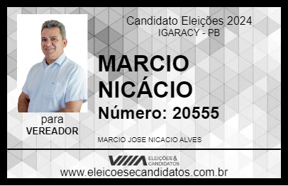 Candidato MARCIO NICÁCIO 2024 - IGARACY - Eleições