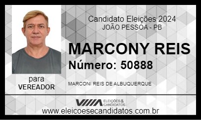 Candidato MARCONY REIS 2024 - JOÃO PESSOA - Eleições