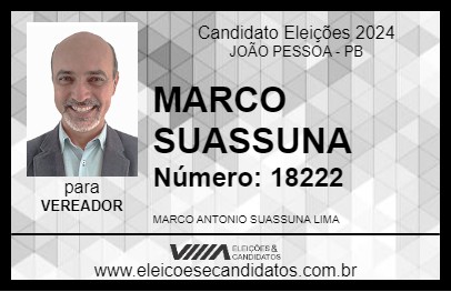 Candidato MARCO SUASSUNA 2024 - JOÃO PESSOA - Eleições