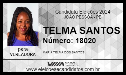 Candidato TELMA SANTOS 2024 - JOÃO PESSOA - Eleições