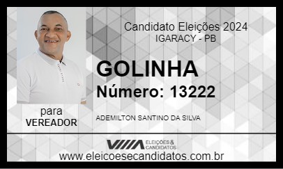 Candidato GOLINHA 2024 - IGARACY - Eleições