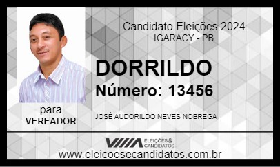 Candidato DORRILDO 2024 - IGARACY - Eleições