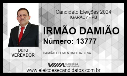 Candidato IRMÃO DAMIÃO 2024 - IGARACY - Eleições