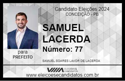 Candidato SAMUEL LACERDA 2024 - CONCEIÇÃO - Eleições