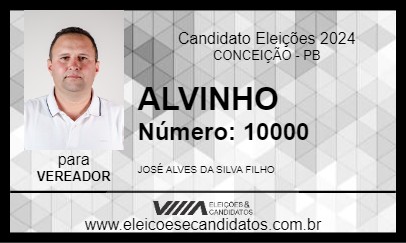 Candidato ALVINHO 2024 - CONCEIÇÃO - Eleições