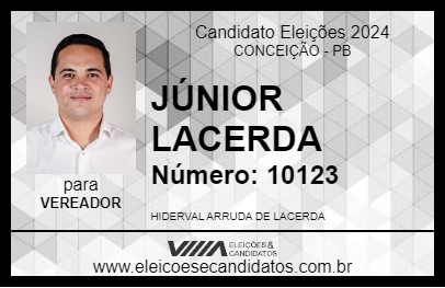 Candidato JÚNIOR LACERDA 2024 - CONCEIÇÃO - Eleições