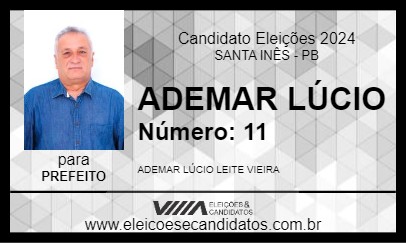 Candidato ADEMAR LÚCIO 2024 - SANTA INÊS - Eleições