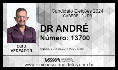 Candidato DR ANDRÉ 2024 - CABEDELO - Eleições