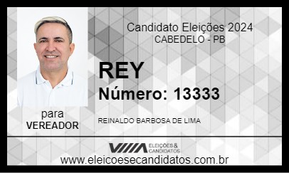 Candidato REY 2024 - CABEDELO - Eleições