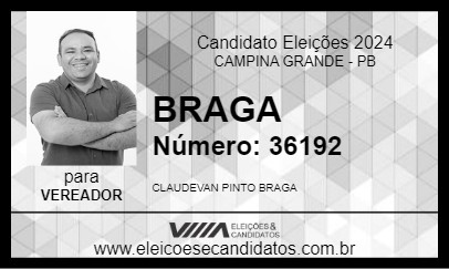 Candidato BRAGA 2024 - CAMPINA GRANDE - Eleições