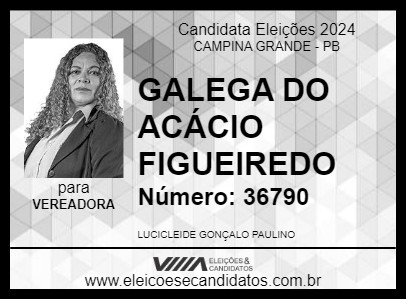 Candidato GALEGA DO ACÁCIO FIGUEIREDO 2024 - CAMPINA GRANDE - Eleições