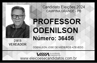 Candidato PROFESSOR ODENILSON 2024 - CAMPINA GRANDE - Eleições